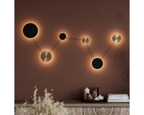 7115/30WL HIGHTECH ODL26 Настенный светильник  черный/бронза/металл IP20 LED 30W 1350Лм 3000K 220-240V GALAXY (ВМЕСТО 4211/38WL)