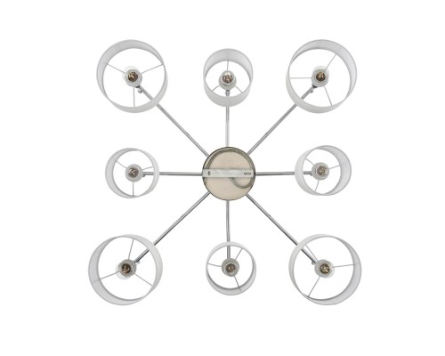 6589/8C CLASSI LN24 хром/белый, металл/текстиль Люстра потолочная E14 8*40W 220V LATTI