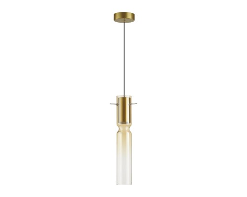 5058/5LA PENDANT ODL24 323 золотой/янтарный/металл/стекло Подвес LED 5W 3000K SCROW