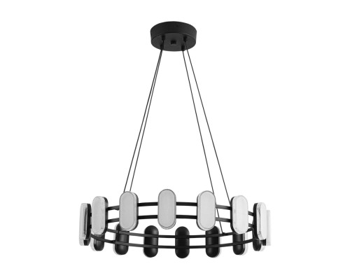 8342/35L LEDIO LN черный/белый металл/акрил Люстра подвесная LED 35W 4000K 220V OVELA