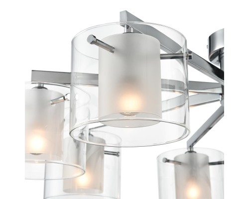 8261/8C MODERNI LN26 металл/стекло, хром/прозрачный Люстра потолочная E14 8*40W 220V VERDI