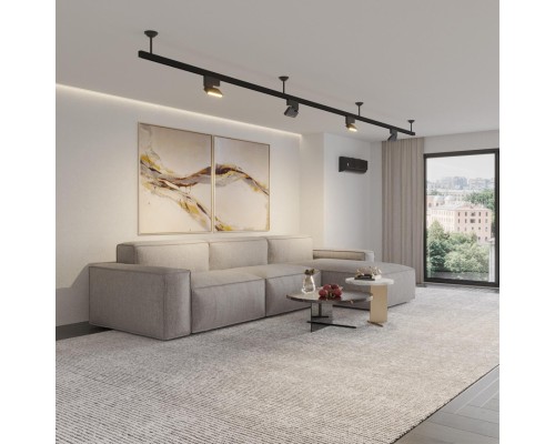 135251 SHINO NT24 117 черный Крепление потолочное для низковольтного шинопровода арт.135090-135093 IP20 FLUM