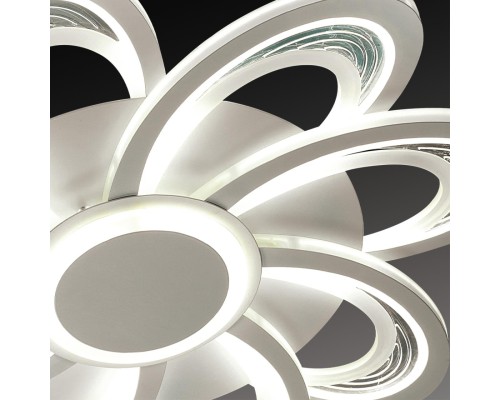 8198/95L LEDIO LN25 белый, металл/акрил Потолочный светильник с пультом ДУ 3000-6000К LED 95W 220V MANILA