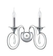 8032/2W CLASSI LN26 металл/хрусталь, хром/прозрачный Бра E14 2*40W 220V LAOKA