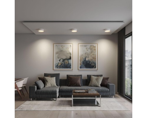 359598 OVER NT25 000 белый Светильник накладной светодиодный с переключ. цв. температуры IP20 LED 24W 220-240V 3000К\4000К\6000К ORBIS