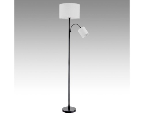 8042/2FY MODERNI LN25 365 черный/белый, металл/текстиль Торшер Е27 1*60W + Е14 1*40W 220V KAYA