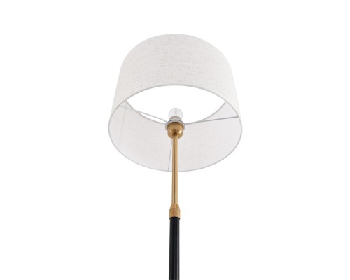 8358/1F CLASSI медь/черный/белый, металл/текстиль Торшер E27 60W 220V IRISA