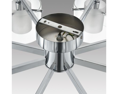 8261/8C MODERNI LN26 металл/стекло, хром/прозрачный Люстра потолочная E14 8*40W 220V VERDI