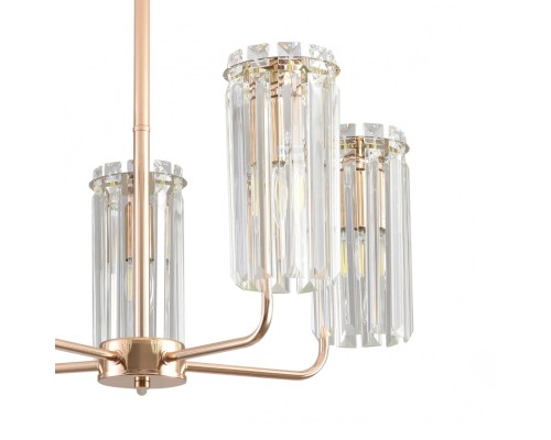 8347/5 CLASSI золото/прозрачный, металл/хрусталь Люстра подвесная E14 5*40W 220V FAVLA