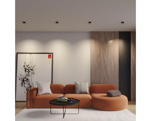 359593 OVER NT25 000 черный Светильник накладной светодиодный с переключ. цв. температуры IP20 LED 6W 220-240V 3000К\4000К\6000К ORBIS