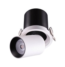 Встраиваемый светодиодный светильник Novotech 358081 Lanza белый/черный LED 12 Вт 3000K