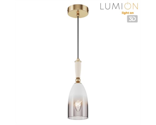 8285/1A SUSPENTIONI античная бронза/белый, металл/керамика/стекло Подвес Е14 1*40W 220V DERBI