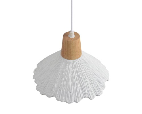 8352/1A SUSPENTIONI белый/бежевый, металл/дерево/цемент Подвес E27 60W 220V EOLIANA