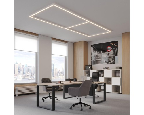 359602 OVER NT25 000 белый Светильник линейный светодиод. с переключ. цв. температуры IP20 LED 20W 220-240V 3000К\4000К\6000К FATTO