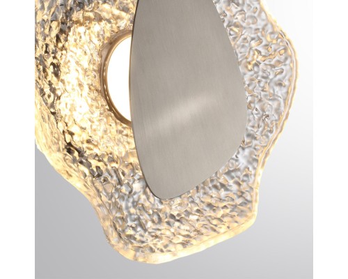 5460/12WL L-VISION ODL_EX26 никель/прозрачный/никель/металл/стекло Настенный светильник LED x 12W 3000K CORALLA