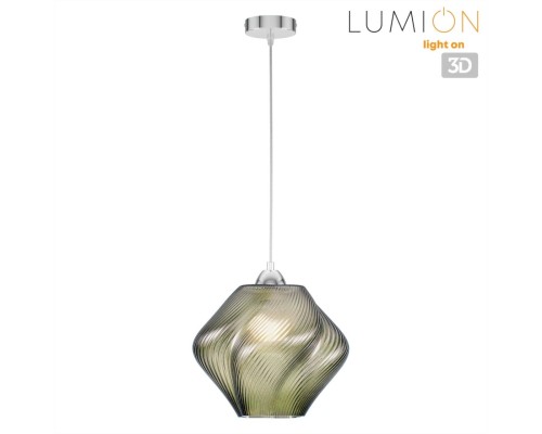 8289/1A MODERNI хром/зеленый, металл/стекло Подвес E27 1*60W 220V TIDE