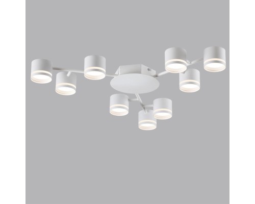 8235/9C COMFI LN25 200 белый металл Люстра потолочная LED GX53 9*10W 220V GARETA