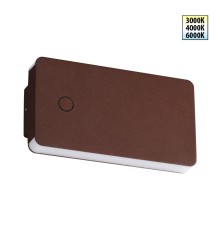 359591 STREET NT25 000 коричневый Светильник ландшафтный с переключ. цв. температуры IP54 LED 10W 100-240V 3000К\4000К\6000К STRAIT