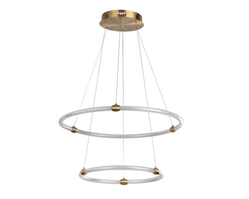 8010/50L LEDIO LN25 золото/прозрачный металл/акрилл Подвесной светильник LED 50W 220V 4000K TWINKLE