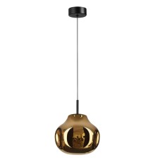 5097/4LA PENDANT ODL25 421 черный/золотой/металл/стекло Подвес LED 4W 4000K 388Лм VASO