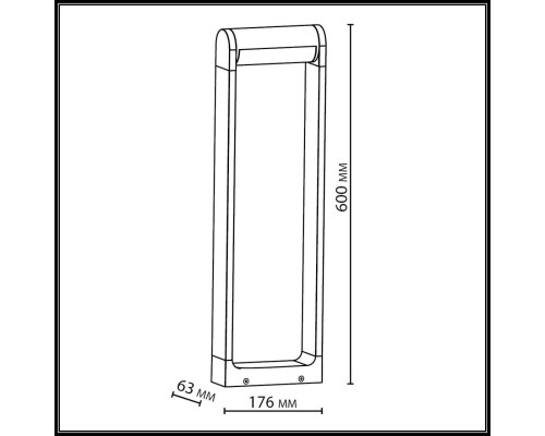 7117/12GL NATURE ODL25 Ландшафтный светильник  черный/металл IP65 LED 12W 909Лм 3000K 120° 220-240V TWINSET