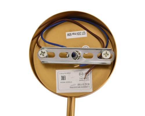 8323/1W MODERNI LN латунь/белый, металл/стекло Бра E27 1*60W 220V LARINA