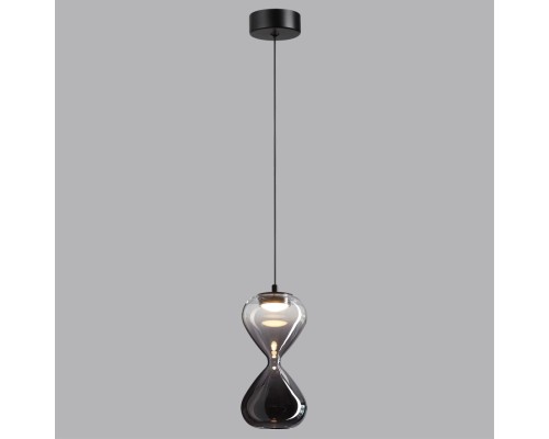 5092/4L PENDANT ODL25 415 черный/прозрачн/дымчатый градиент/металл/стекло Подвес LED 4W 4000K 388Лм GLESSI