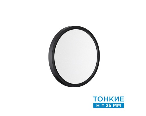 7660/18L MITRA LED SN 54 Светильник пластик/белый/черный LED 18Вт 3000/4000K D230 IP40 ALFA BLACK