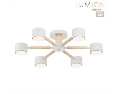 8306/6C COMFI белый, дерево/металл Светильник потолочный GX53 LED 6*7W 220V VUDI