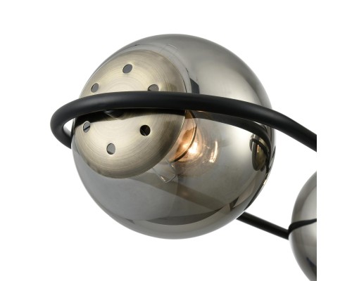 8060/6C COMFI LN24 черный/дымчатый металл/стекло Люстра потолочная E27 6*60W 220V CAMILIE