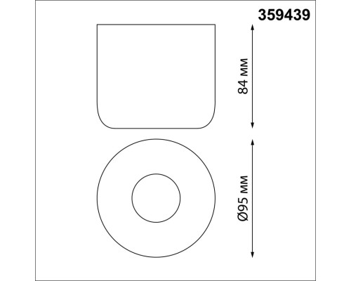 359439 OVER NT24 000 белый Светильник накладной влагозащищенный IP44 LED 10W 220-240V 3000K 650Лм LISSE