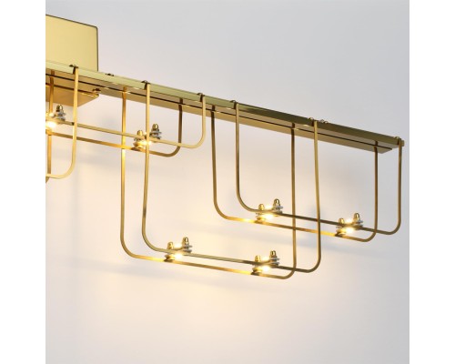 7060/12WL HIGHTECH ODL26 Настенный светильник  нерж/сталь золото  IP20 LED 12W 1080Лм 3000K 220V ZAHA