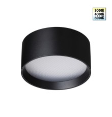 359597 OVER NT25 000 черный Светильник накладной светодиодный с переключ. цв. температуры IP20 LED 18W 220-240V 3000К\4000К\6000К ORBIS