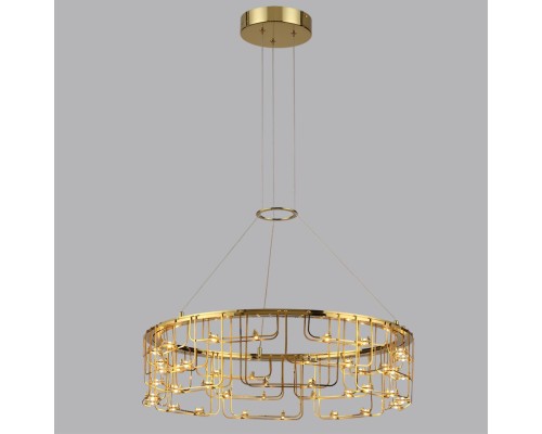 7060/44L HIGHTECH ODL26 Подвесной светильник  нерж/сталь золото IP20 LED 44W 3960Лм 3000K 220V ZAHA