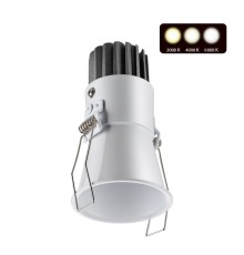 358906 SPOT NT22 белый Встраиваемый светодиодный светильник с переключателем цветовой температуры IP20 LED 3000К\4000К\6000К 7W 220V LANG