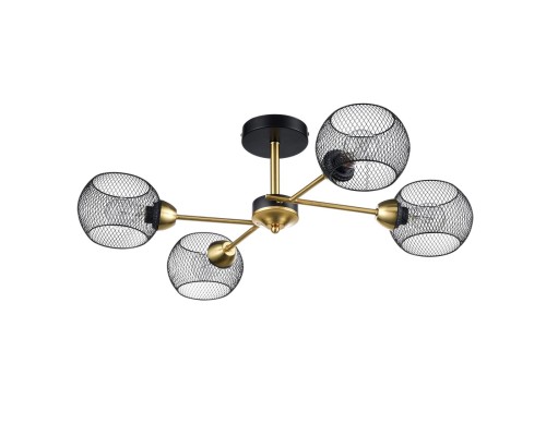 8247/4C COUNTY LN25 черный/бронза, металл Люстра потолочная Е27 4*60W 220V TUNARA
