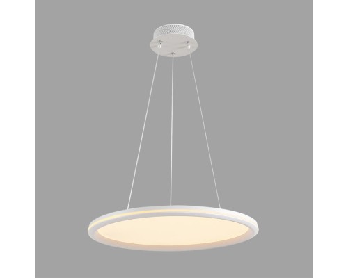 8380/45L LEDIO LN белый, металл/акрил Умная люстра подвесная с ПДУ и голосовым управлением LED 45W 3000-6500К 220V ALIS SMART