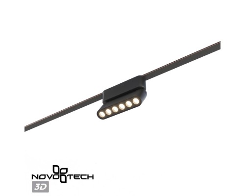 359464 SHINO NT24 100 черный Трековый смарт-светильник для низковольтного шинопровода с двумя режимами работы IP20 LED 6W 24V 3000-6000K EASY