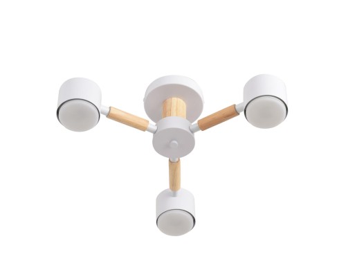 8306/3C COMFI белый, металл/дерево Светильник потолочный GX53 LED 3*7W 220V VUDI