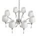 8316/8 CLASSI LN26 хром/белый, металл/хрусталь/текстиль Люстра E14 8*40W 220V MAGDA