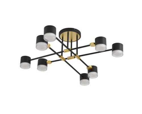 8307/8C COMFI золотой/черный, металл Светильник потолочный GX53 LED 8*7W 220V LENIANA