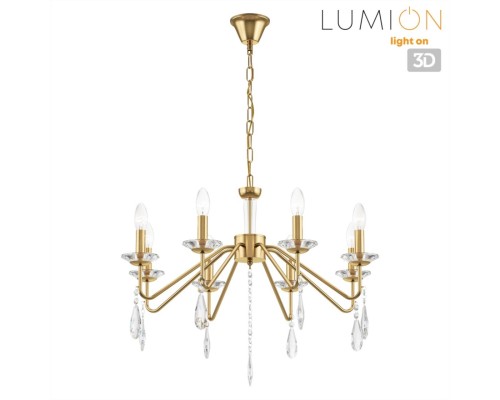 8319/8 CLASSI шампань/прозрачный, металл/хрусталь Люстра E14 8*40W 220V SEVERINA