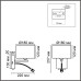 8250/2W MODERNI LN25 000  никель/бежевый, металл/текстиль бра Е14 40W+ LED 3W 4000K 220V NIKKI