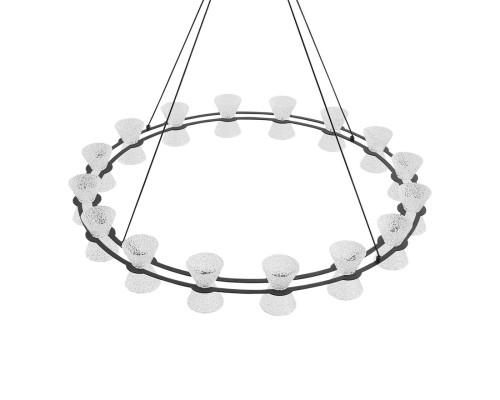 8341/54L LEDIO LN черный/прозрачный металл/акрил Люстра подвесная LED 54W 3000K 220V VINORA