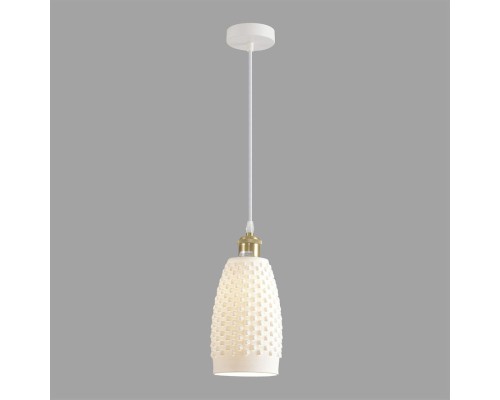 8350/1B SUSPENTIONI белый, металл/керамика Подвес E27 60W 220V CANESTRA