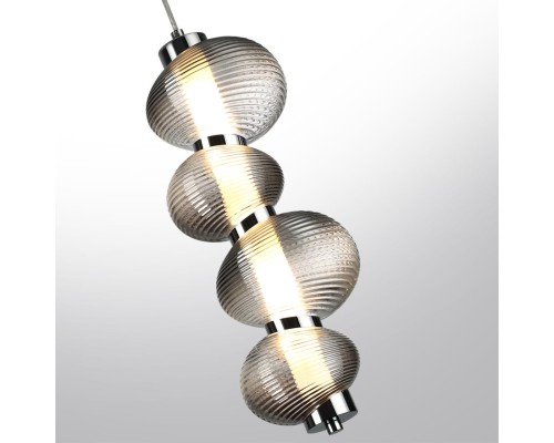 5096/17L L-VISION ODL25 419 хром/дымчатый градиент/металл/стекло Подвес LED 17W 4000K 2686Лм BRUCO
