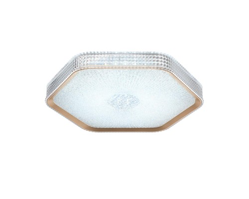 7746/48L PIKO LED SN Светильник металл/пластик/прозрачный/золотистый LED 48Вт 3000-4000-6000K 425х385 IP20 пульт ДУ SPARKS