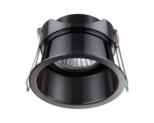 Встраиваемый светильник Novotech 370449 Butt жемчужный черный GU10 50 Вт