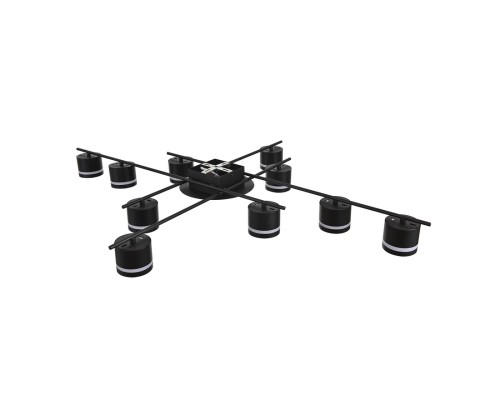 8304/10C COMFI золотой/черный, металл/акрил Светильник потолочный GX53 LED 10*7W 220V BENUA