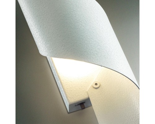 7100/6WL HIGHTECH ODL25 257 Настенный светильник white ice crack металл/акрил IP20 LED 15W 3000K/4000K 220-240V тумблер на корпусе BOCCOLO